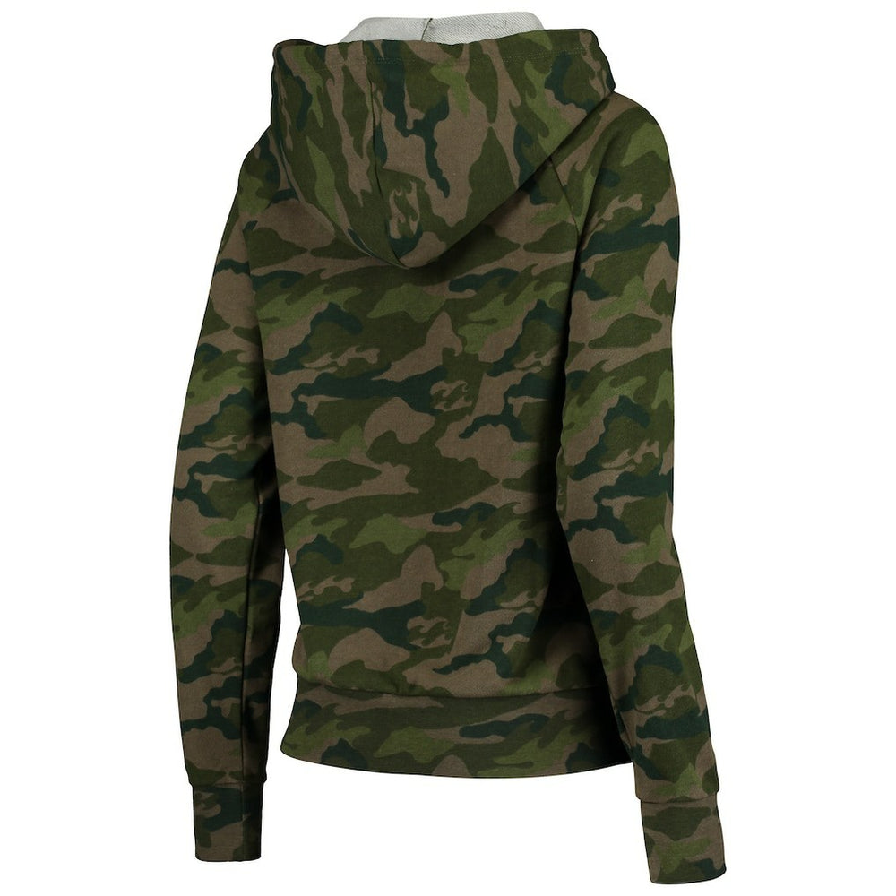 New Orleans Saints New Era Women's Raglan Full-Zip Hoodie - Camo sale