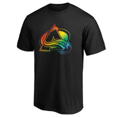 Colorado Avalanche Team Pride Logo T-Shirt Black