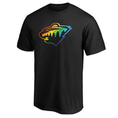 Minnesota Wild Team Pride Logo T-Shirt Black