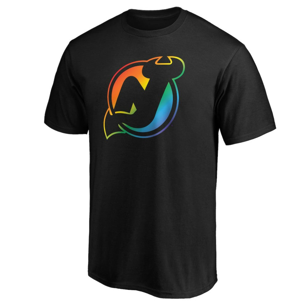New Jersey Devils Team Pride Logo T-Shirt Black