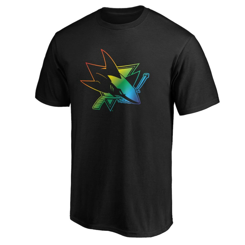 San Jose Sharks Team Pride Logo T-Shirt Black