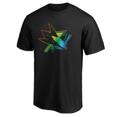 San Jose Sharks Team Pride Logo T-Shirt Black