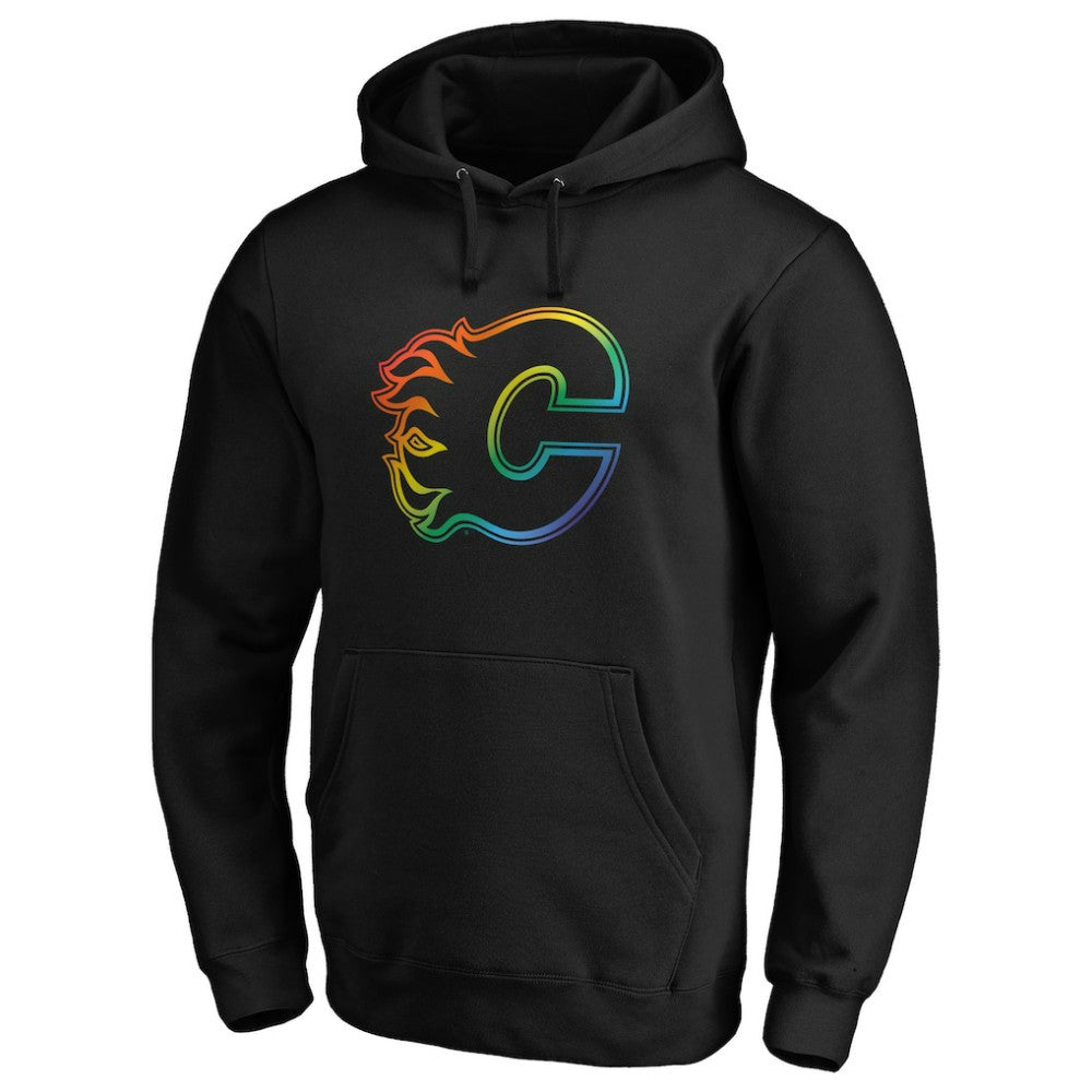 Calgary Flames Team Pride Logo Pullover Hoodie Black