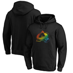 Colorado Avalanche Team Pride Logo Pullover Hoodie Black