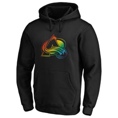 Colorado Avalanche Team Pride Logo Pullover Hoodie Black
