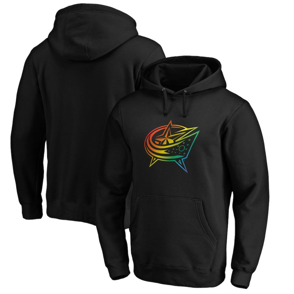 Columbus Blue Jackets Team Pride Logo Pullover Hoodie Black