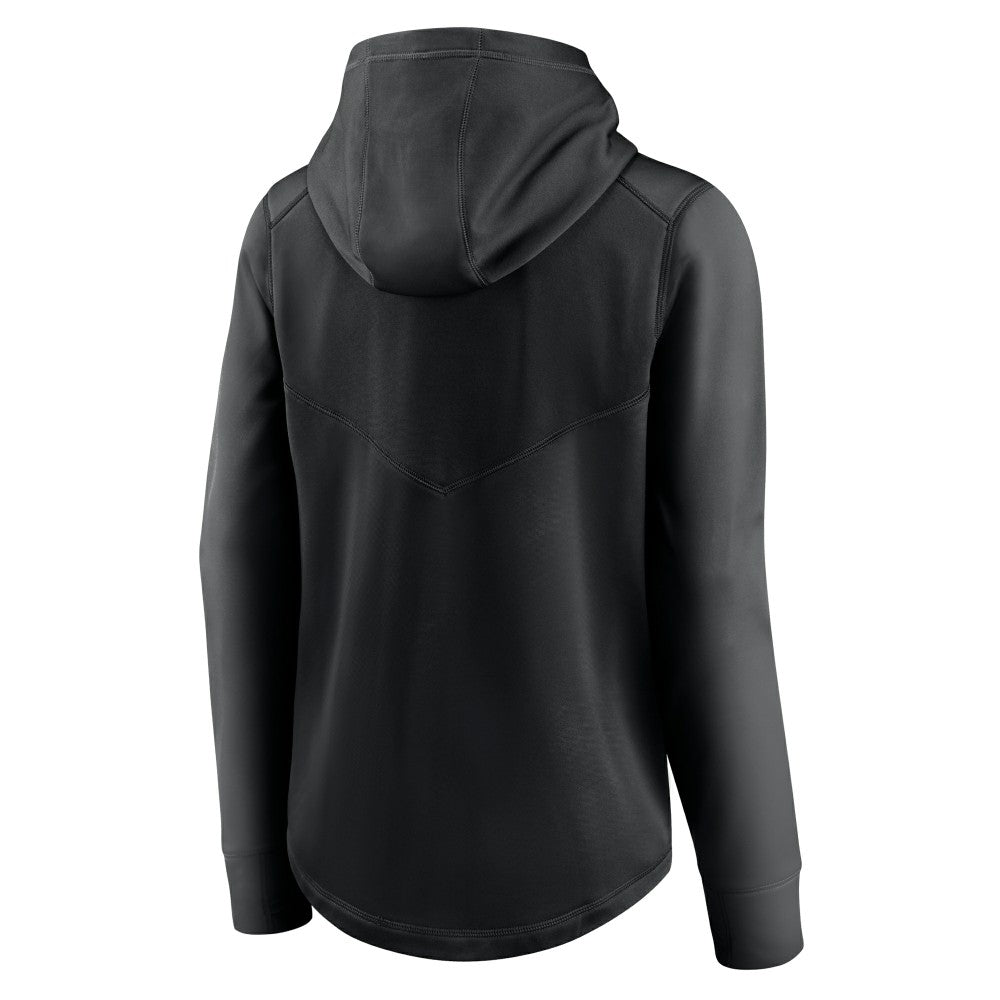 Miami Marlins Women's Authentic Collection Baseball Performance Full-Zip Hoodie - Black | Nike