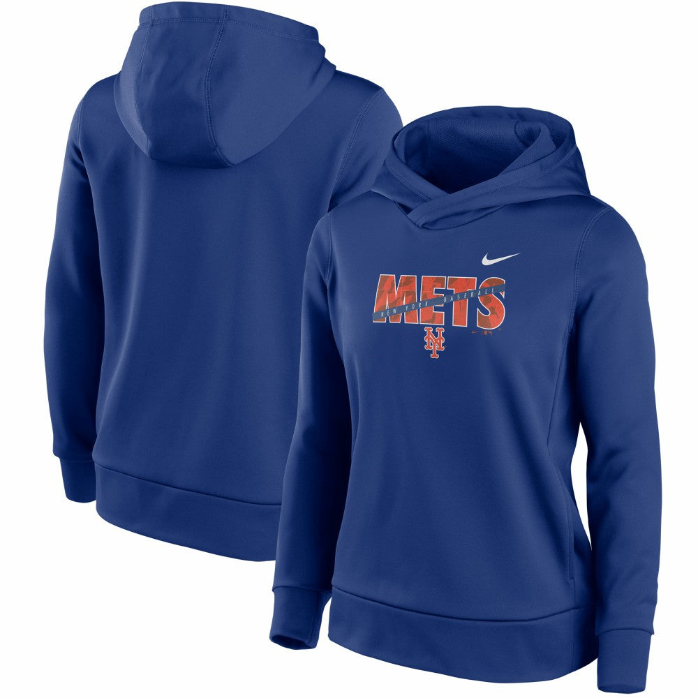 New York Mets Women's Club Angle Performance Pullover Hoodie - Royal | Nike