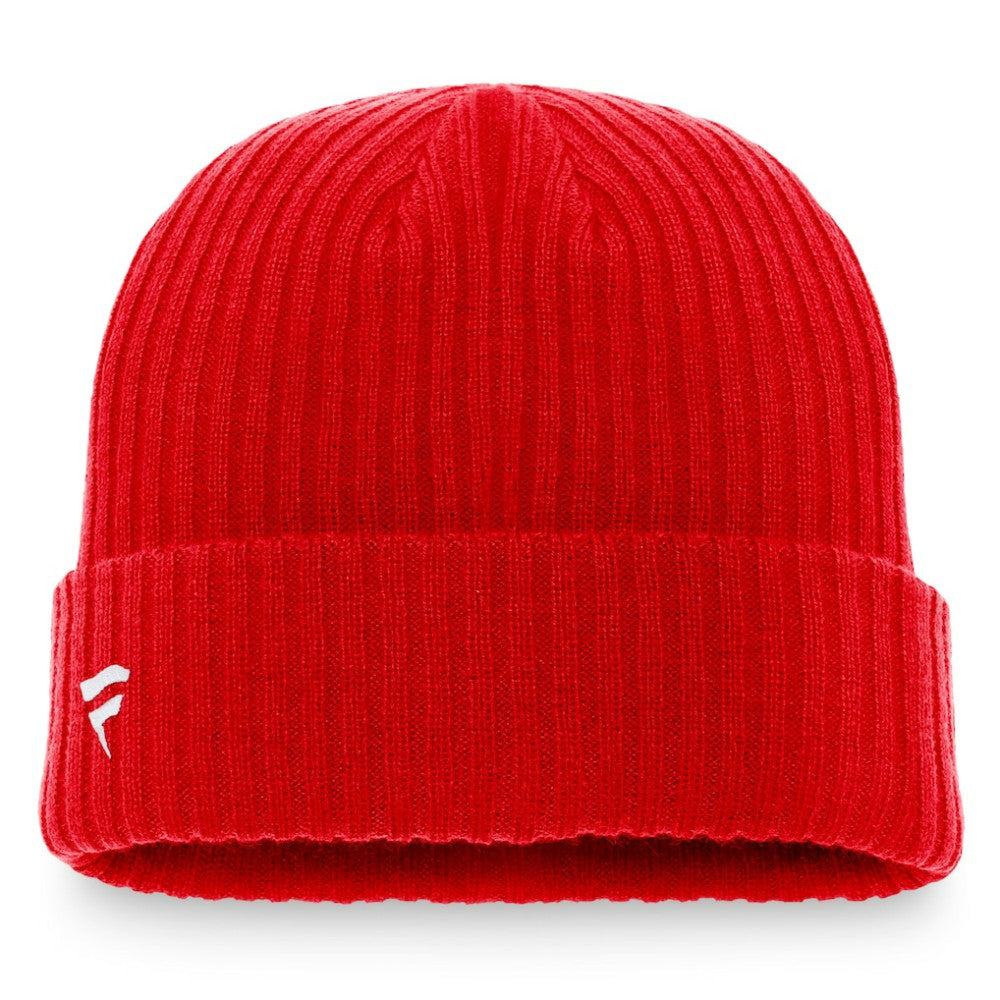 Ottawa Senators Fanatics Core Primary Logo Cuffed Knit Hat Red