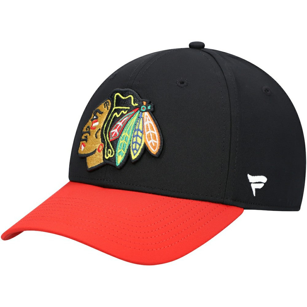 Chicago Blackhawks Fanatics Core Primary Logo Flex Hat Black