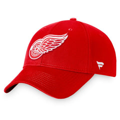 Detroit Red Wings Fanatics Core Adjustable Hat Red