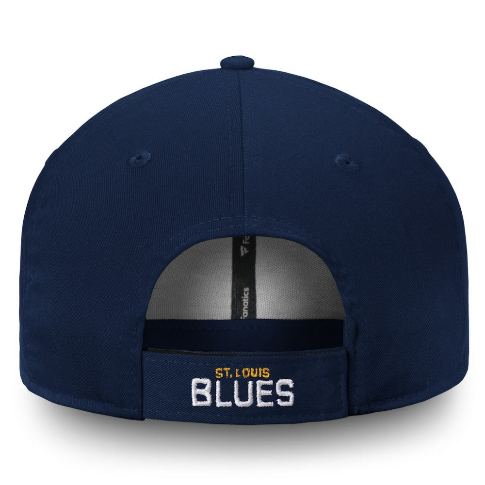 St. Louis Blues Fanatics Core Adjustable Hat Navy