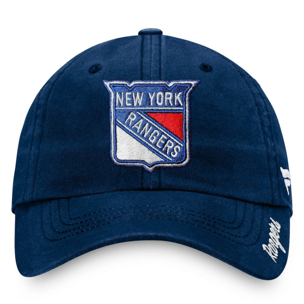 New York Rangers Fanatics Women's Primary Logo Adjustable Hat Navy