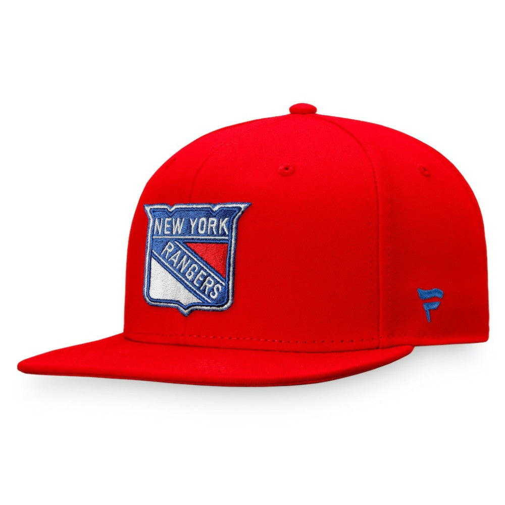 New York Rangers Fanatics Core Primary Logo Fitted Hat Red