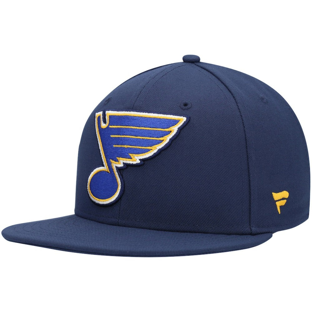 St. Louis Blues Fanatics Core Primary Logo Fitted Hat Navy