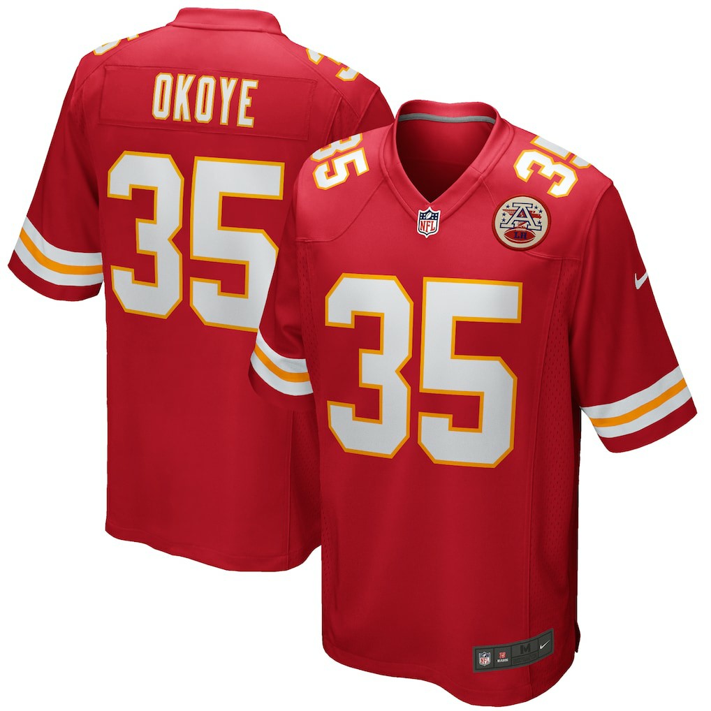 Christian Okoye Kansas City Chiefs Game Retired Player Jersey - Red | Nike on sale