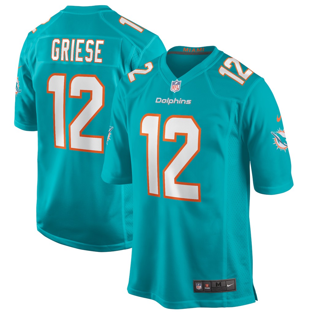 Bob Griese Miami Dolphins Game Retired Player Jersey - Aqua | Nike discount