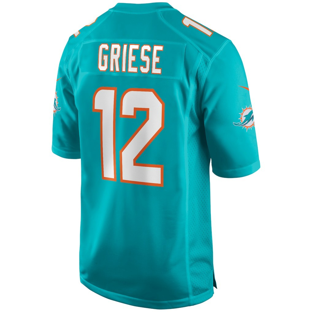 Bob Griese Miami Dolphins Game Retired Player Jersey - Aqua | Nike discount