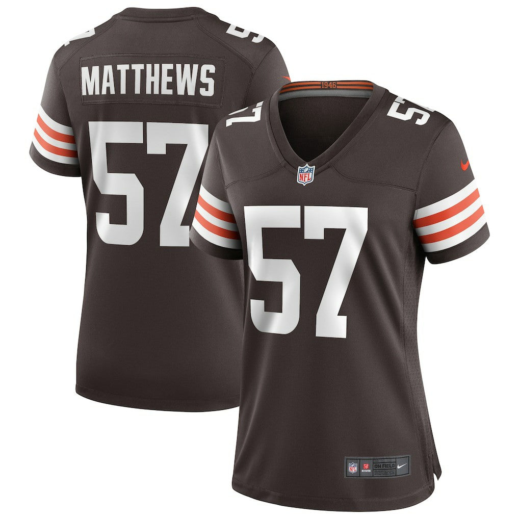 Clay Matthews Cleveland Browns Women's Game Retired Player Jersey - Brown | Nike online