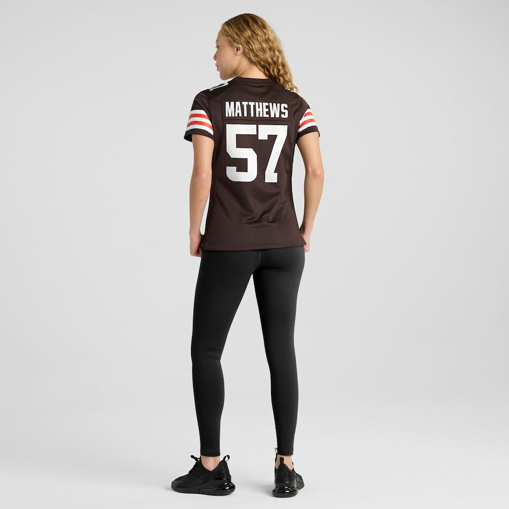 Clay Matthews Cleveland Browns Women's Game Retired Player Jersey - Brown | Nike online