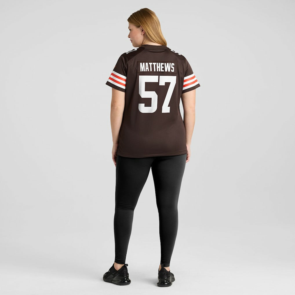 Clay Matthews Cleveland Browns Women's Game Retired Player Jersey - Brown | Nike online