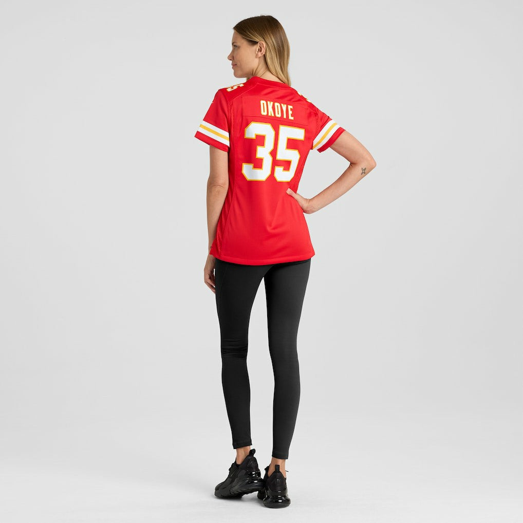 Christian Okoye Kansas City Chiefs Women's Game Retired Player Jersey - Red | Nike for sale