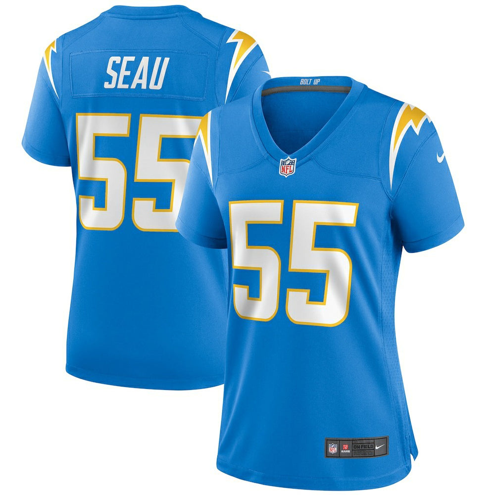 Junior Seau Los Angeles Chargers Women's Game Retired Player Jersey - Powder Blue | Nike cheap