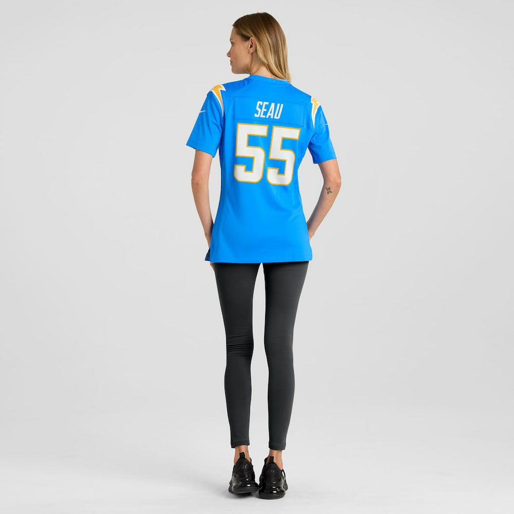 Junior Seau Los Angeles Chargers Women's Game Retired Player Jersey - Powder Blue | Nike cheap