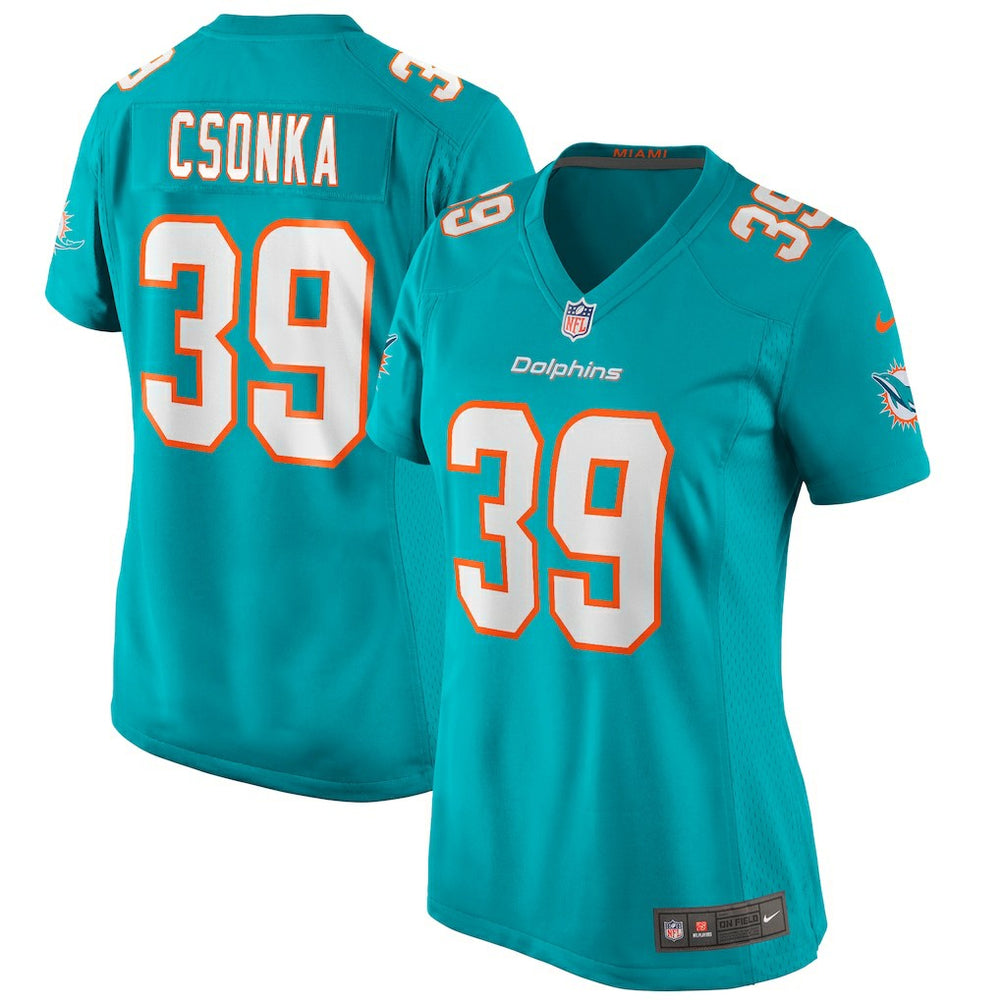 Larry Csonka Miami Dolphins Women's Game Retired Player Jersey - Aqua | Nike discount