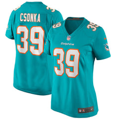 Larry Csonka Miami Dolphins Women's Game Retired Player Jersey - Aqua | Nike discount