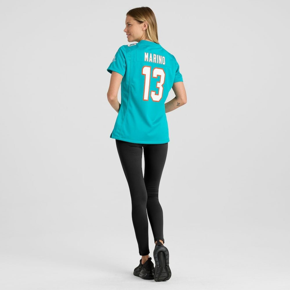 Dan Marino Miami Dolphins Women's Game Retired Player Jersey - Aqua | Nike for sale