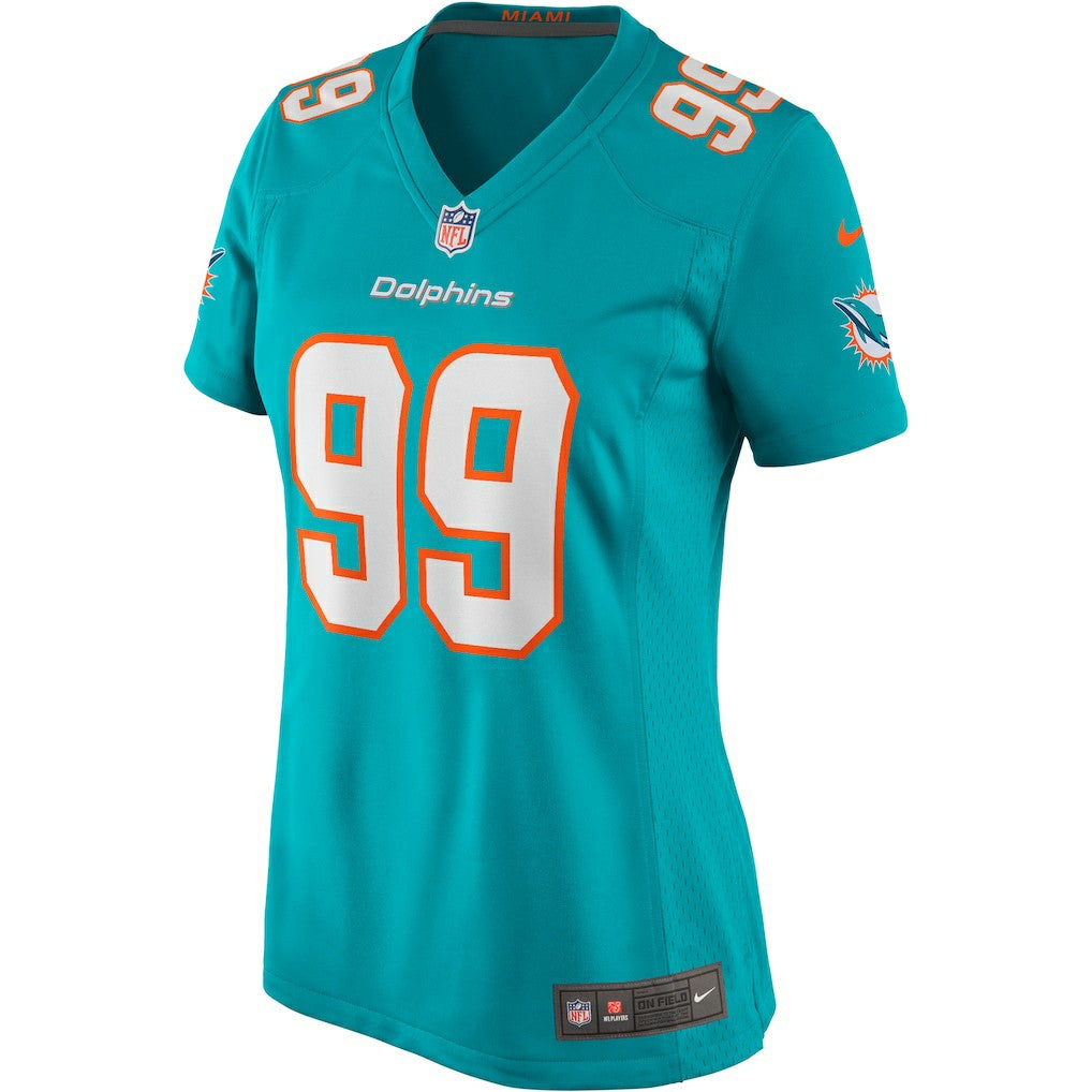 Jason Taylor Miami Dolphins Women's Game Retired Player Jersey - Aqua | Nike on sale
