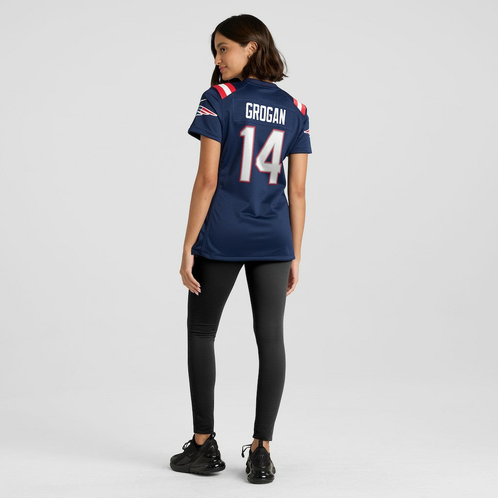 Steve Grogan New England Patriots Women's Game Retired Player Jersey - Navy | Nike for sale
