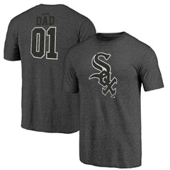 Chicago White Sox Father's Day Greatest Dad Tri-Blend T-Shirt - Black