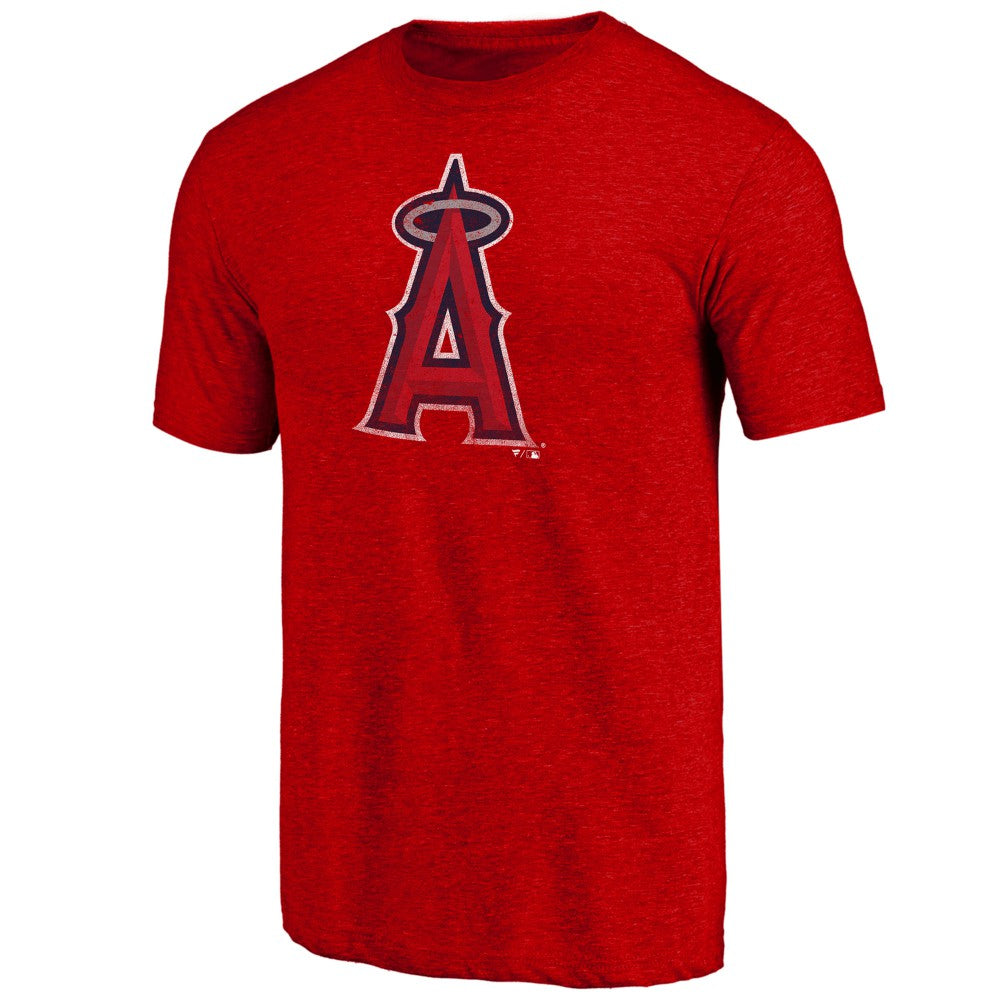 Los Angeles Angels Father's Day Greatest Dad Tri-Blend T-Shirt - Red