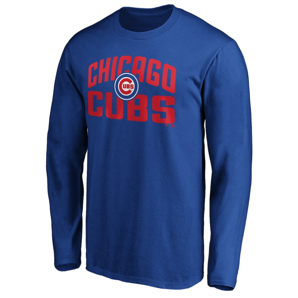 Chicago Cubs Father's Day #1 Dad Long Sleeve T-Shirt - Royal