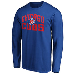 Chicago Cubs Father's Day #1 Dad Long Sleeve T-Shirt - Royal
