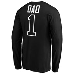 Colorado Rockies Father's Day #1 Dad Long Sleeve T-Shirt - Black