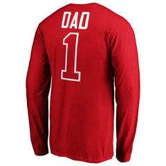 Los Angeles Angels Father's Day #1 Dad Long Sleeve T-Shirt - Red