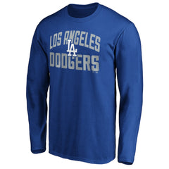 Los Angeles Dodgers Father's Day #1 Dad Long Sleeve T-Shirt - Royal