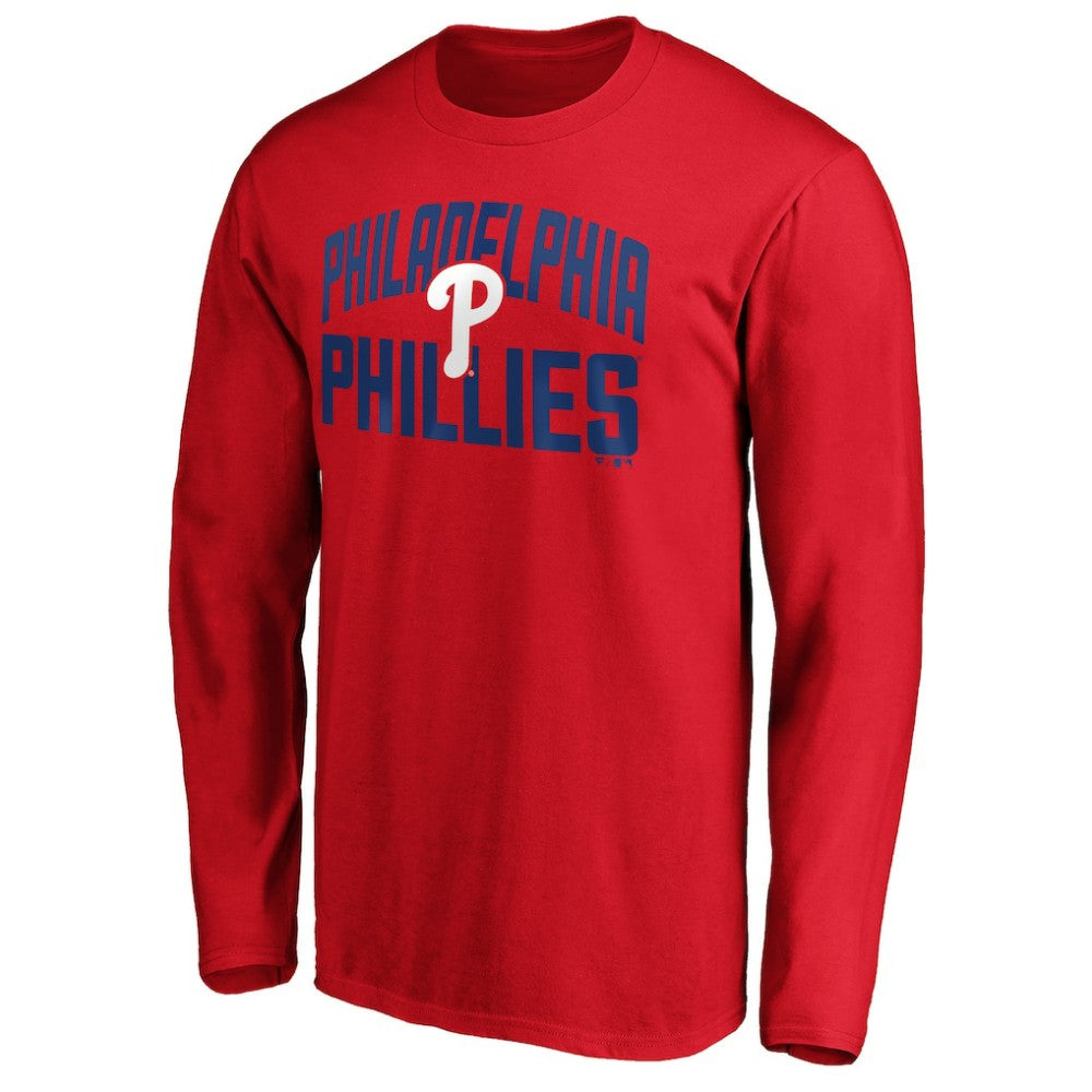 Philadelphia Phillies Father's Day #1 Dad Long Sleeve T-Shirt - Red