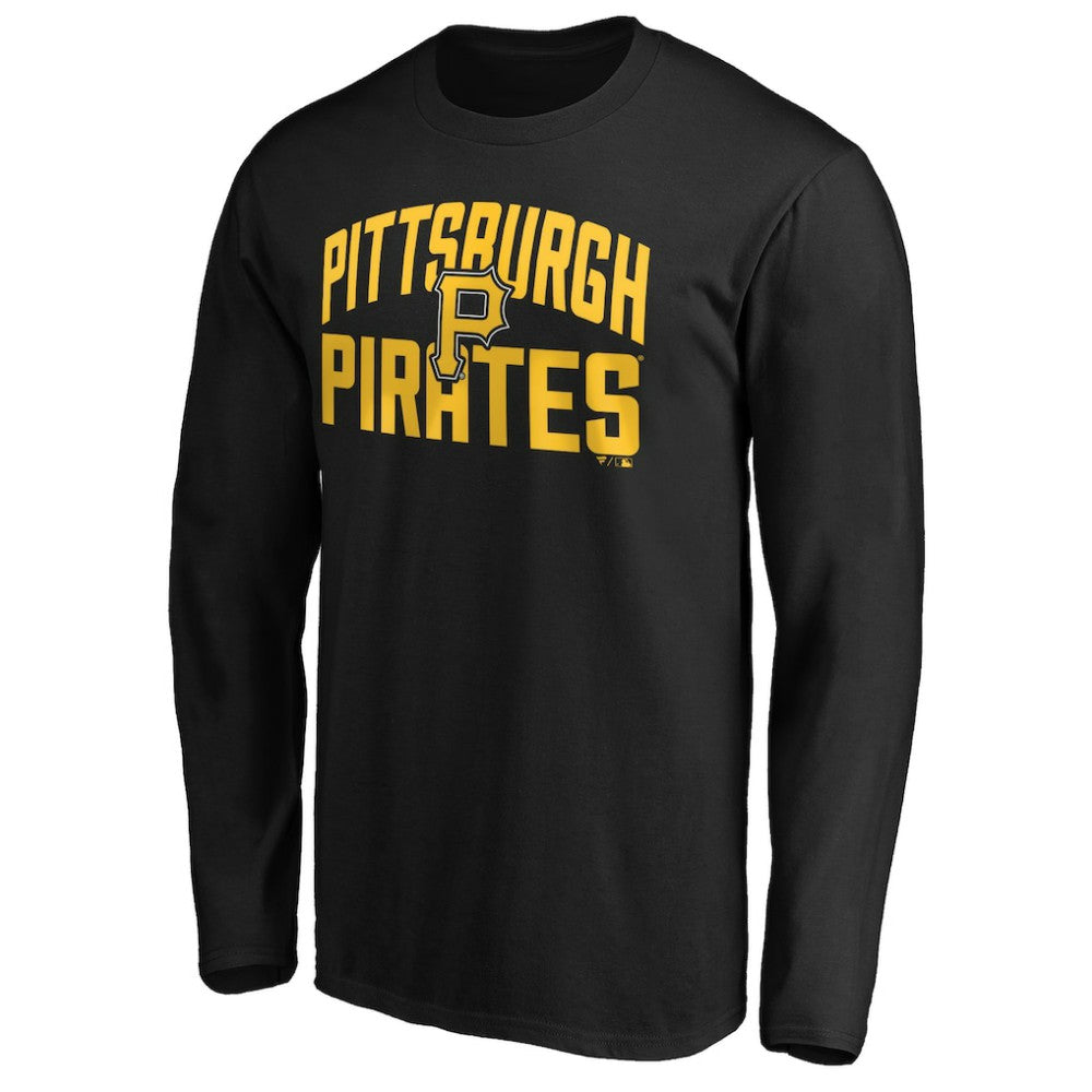 Pittsburgh Pirates Father's Day #1 Dad Long Sleeve T-Shirt - Black