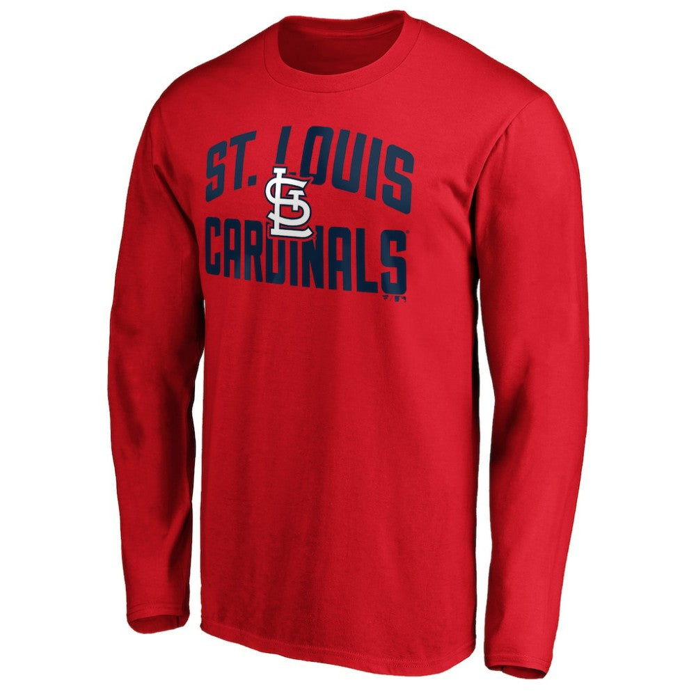 St. Louis Cardinals Father's Day #1 Dad Long Sleeve T-Shirt - Red