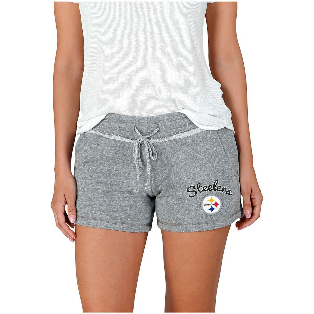 Pittsburgh Steelers Concepts Sport Women's Mainstream Terry Shorts - Gray online