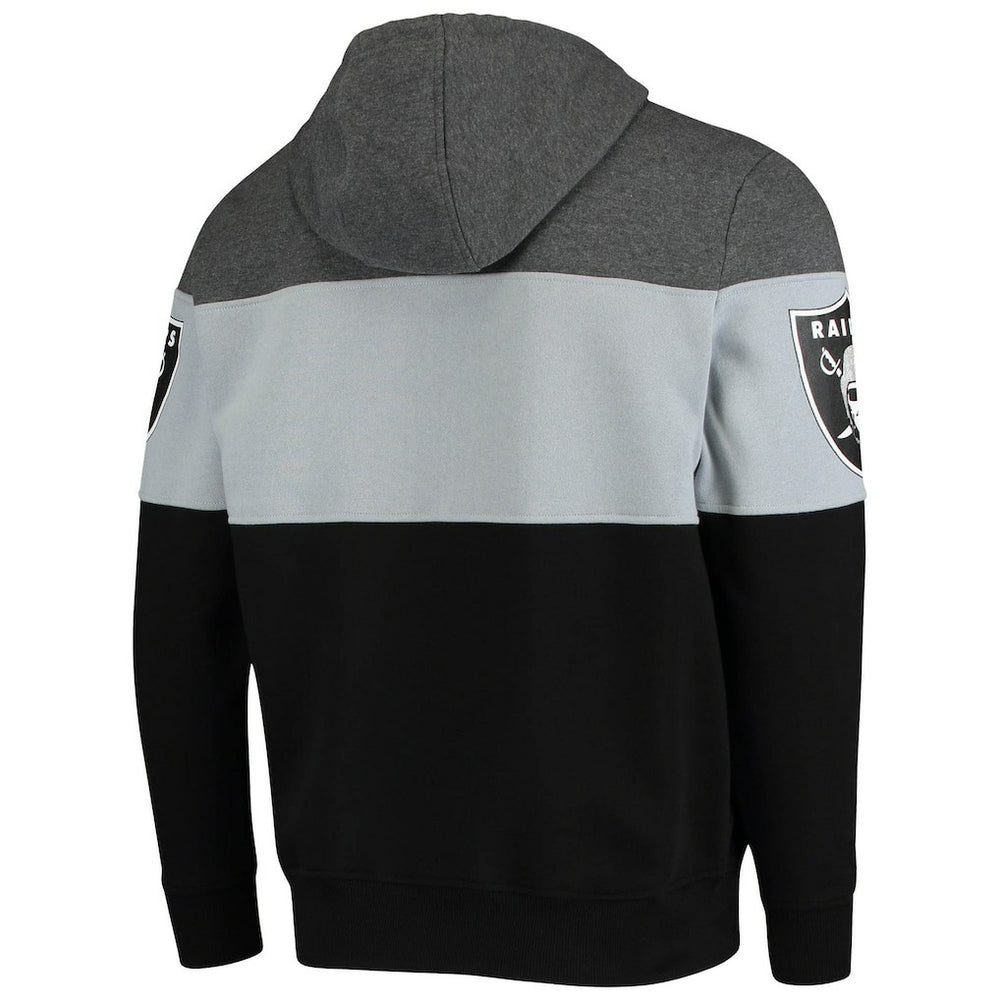 Las Vegas Raiders Starter Extreme Fireballer Pullover Hoodie - Heathered Gray/Silver discount