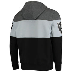 Las Vegas Raiders Starter Extreme Fireballer Pullover Hoodie - Heathered Gray/Silver discount