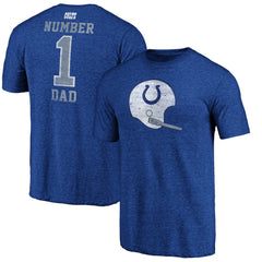 Indianapolis Colts #1 Dad Team Logo T-Shirt - Royal online