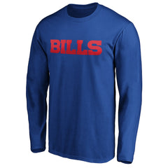 Buffalo Bills #1 Dad Long Sleeve Team Logo T-Shirt - Royal for sale