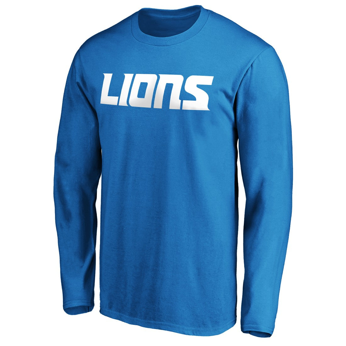 Detroit Lions #1 Dad Long Sleeve Team Logo T-Shirt - Blue outlet