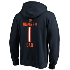 Chicago Bears #1 Dad Pullover Hoodie - Navy online